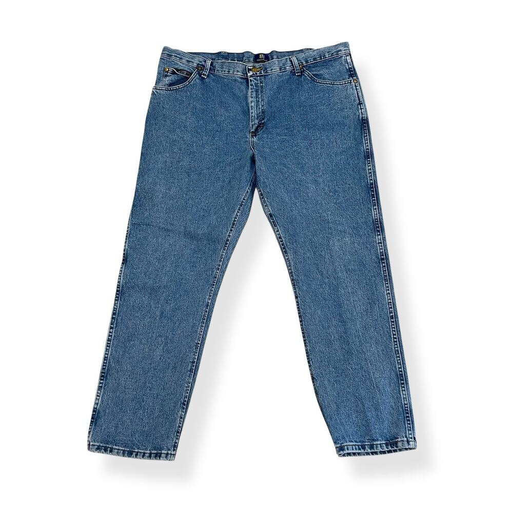 Wrangler 47MWZ Regular Fit Straight Leg Jeans Mens 40x30 Blue Western Cowboy